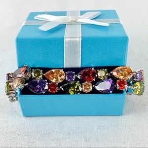 Gorgeous Multi-Colored Stone Crystal Bracelet